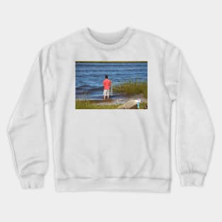 Man Net Casting Crewneck Sweatshirt